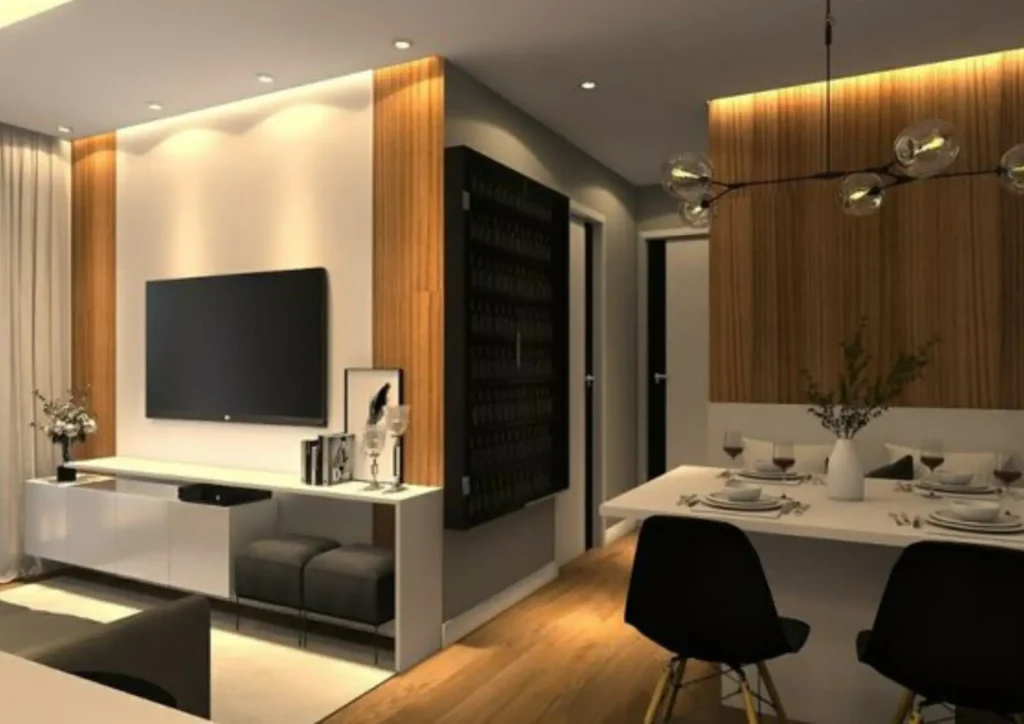 Desain home office minimalis modern karya Interium