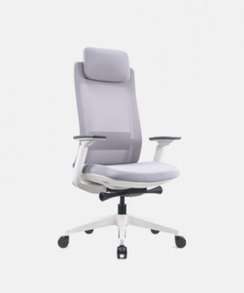 Silver Grey High Back Chair